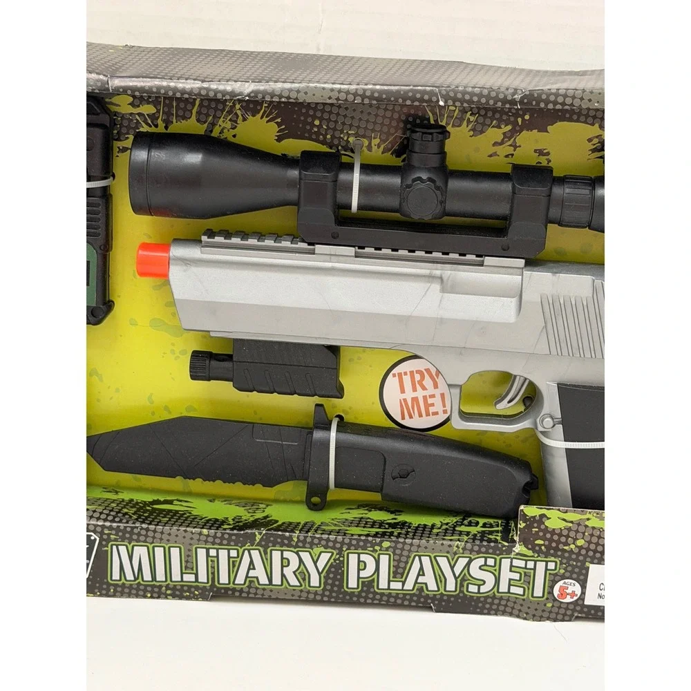 Operation Storm Force Military Playset Toy Gun Scope Walkie Talkie Grenade 93001